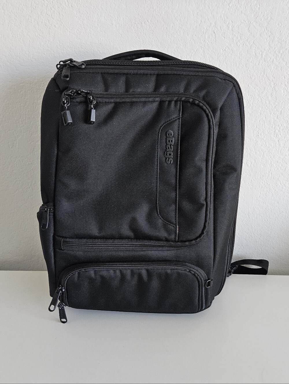 eBags | Professional Slim Laptop Backpack EDC Tech Black Travel Work Bag